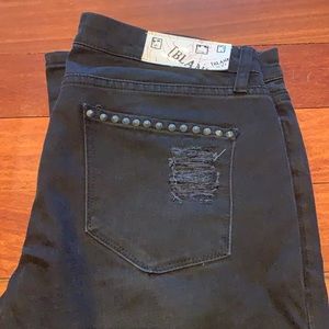 Blank NYC black ripped denim